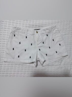 POLO RL All-Over Embroidered Pony Chino Shorts 4